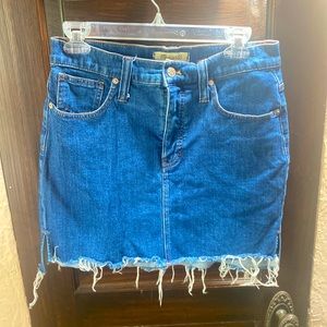 Madewell denim skirt